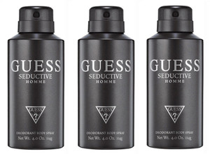 GUESS Seductive Homme Black Deodorant 150ML Each Pack of 3