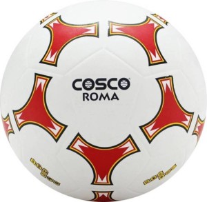 cosco roma football - size: 5(pack of 1, red, black, white)