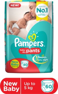 Pampers BABY DRY PANTS SIZE XS FOR NEW BORN 66 PCS PACK  New Born  Buy  66 Pampers Pant Diapers for babies weighing  5 Kg  Flipkartcom