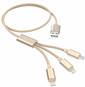 Lambent Fiber 3In1 Fast Charging Cable compatible with Android and IOS Device Fiber Optical Cable