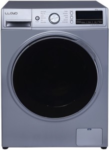 Lloyd 7.5 kg Fully Automatic Front Load with In-built Heater Silver, Black(LWMF75S)