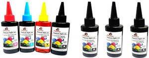 odyssey Odyssey Universal Premium Quality for use in HP/ Canon/ Brother/ Samsung Inkjet Printers 100 ML each ,4pcs black and 1 e Multi Color Ink