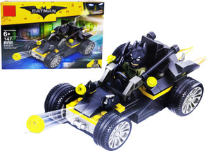 Emob 147 Pcs Super Action Hero Buggy Car Model Building Block Set Toys With 1 Mini Figure