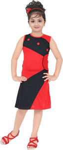 SKDC Girls Midi/Knee Length Casual Dress