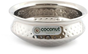 Coconut Stainless Steel Hammered Golconda Kadhai 0.3 L