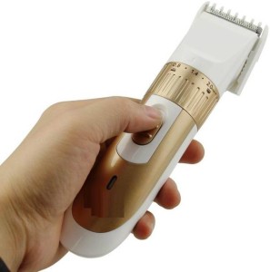 maxel electric hair trimmer clipper chargeable battery for men - km-9020  runtime: 45 min trimmer for men(beige)