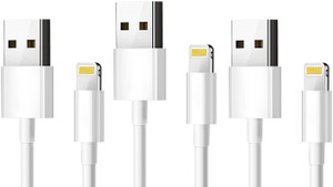 ReTrack SE OF 3PC 3Meter Metal Case Soft Wire Lightning to USB-Cable Quick charge Sync & Charge Cable