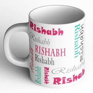 abaronee rishabh b004 in name 001 ceramic mug(350 ml)