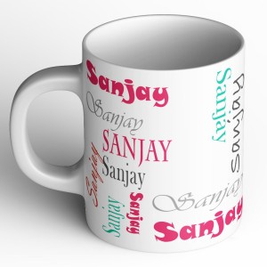 abaronee sanjay b004 in name 001 ceramic mug(350 ml)