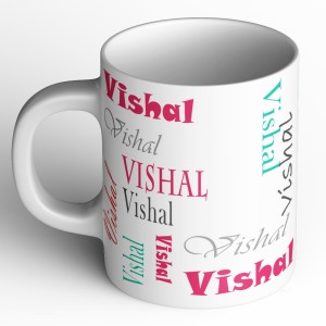 abaronee vishal b004 in name 001 ceramic mug(350 ml)