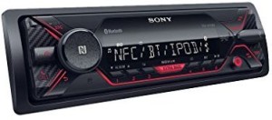 CD Player, USB/ AUX Input, 4 x 55 W, Extra Bass Sony CDXG1300U.EUR Car Stereo Red