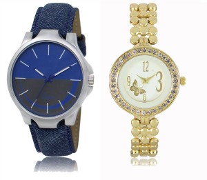REMIXON Couple Watch With Clasical Look Designer Printed Dial LR 024 _ 203 Analog Watch  - For Couple