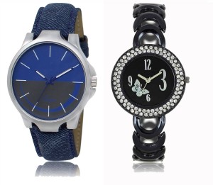 REMIXON Couple Watch With Clasical Look Designer Printed Dial LR 024 _ 201 Analog Watch  - For Couple