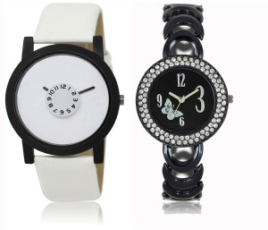 REMIXON Couple Watch With Clasical Look Designer Printed Dial LR 026 _ 201 Analog Watch  - For Couple