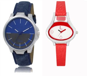 REMIXON Couple Watch With Clasical Look Designer Printed Dial LR 024 _ 206 Analog Watch  - For Couple