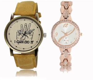 REMIXON Couple Watch With Clasical Look Designer Printed Dial LR 030 _ 215 Analog Watch  - For Couple