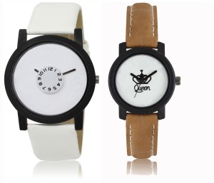 REMIXON Couple Watch With Clasical Look Designer Printed Dial LR 026 _ 209 Analog Watch  - For Couple