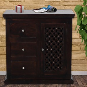 vintej home solid wood free standing chest of drawers(finish color - provincial teak, door type- folding)