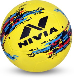 nivia storm football - size: 5(pack of 1, yellow)