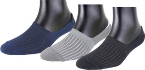 Neska Moda Men's Striped Peds/Footie/No-Show