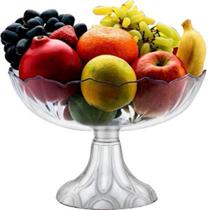 PALAK High-Quality Multipurpose Crystal Touch Designer Fruit Bowl/Pudding bowl/Ice-Cream Bowl/Vegetable Bowl- Kitchen Tool / Tableware Decorative Plastic Bowl