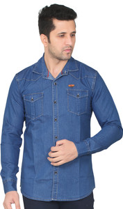 meraki Men Solid Casual Cut Away Shirt