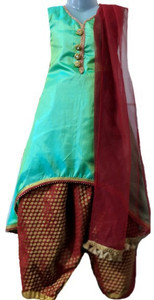 Je Taime Mumum Girls Festive & Party Kurti, Patiala and Dupatta Set