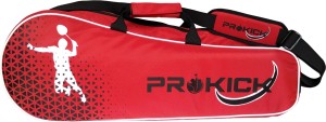 Prokick Badminton Kitbag with Double Zipper Compartments - Red/Black Kitbag