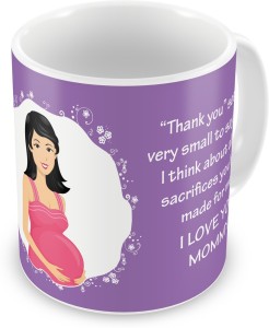 indigifts decorative gift items love you mommy to be, mother's day gift for mom, mummy, mother-in-law, grandmom, best mother gift, mom birthday, anniversary ceramic mug(330 ml)