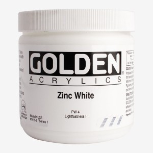 Golden : Heavy Body Acrylic Paint : 236ml : Zinc White