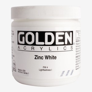 GOLDEN Heavy Body Acrylic Paints 236ML Grey(Zinc White) 