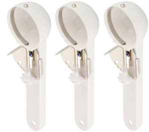 Kuber Industries Unbreakable Plastic Spring/Trigger Ice Cream Scoop Set of 3 Pcs (CODE-ICSC13) Plastic Ice-cream Spoon Set