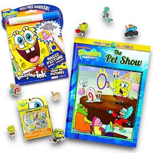 Spongebob Squarepants Coloring Book Set with Coloring Book, Imagine Ink  Mess-Free Coloring Book, and Stickers