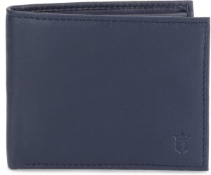 Louis Philippe Men Blue Genuine Leather Wallet