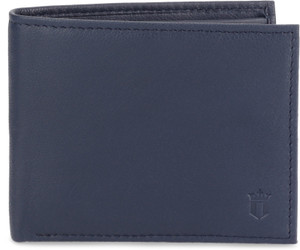 Louis Philippe Men Blue Genuine Leather Wallet