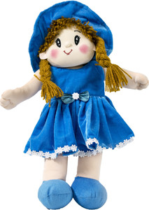 lovely toys Baby Doll Girl Dolly Velvet Blue Color Baby Doll