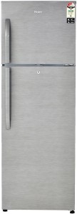 Haier 335 L Frost Free Double Door 3 Star Refrigerator(Brushline Silver, HRF-3554BS-R/E)
