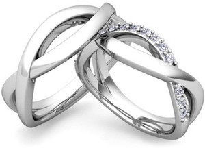 Couple ring sales infinity design
