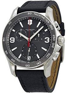 Swiss army victorinox chrono classic leather chronograph mens shop watch 241657