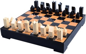 cerasus chess board big in exclusive walnut color with high gloss finish (bog 062a) board game