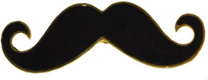Mustache brooch store