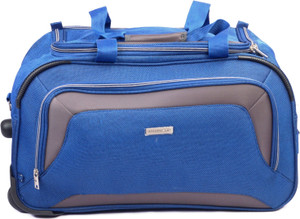 ARISTOCRAT Crysta 57 cm Duffle on Wheel Blue Duffel With Wheels Strolley Blue Price in India Flipkart