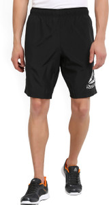 REEBOK Solid Men's Black Sports Shorts