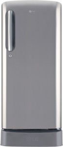 LG 190 L Direct Cool Single Door 4 Star (2019) Refrigerator with Base Drawer(Shiny Steel, GL-D201APZX)