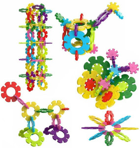 Kanchan Toys Snowflakes Educational Building Blocks For Kids