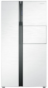 samsung 604 l frost free side by side refrigerator(shiny river glass, rs55k52a01j)