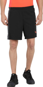 Puma Solid Men Black Sports Shorts