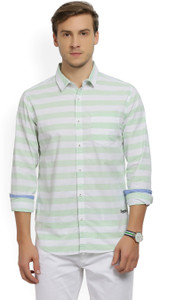 Locomotive Men's Striped Casual Spread Shirt
