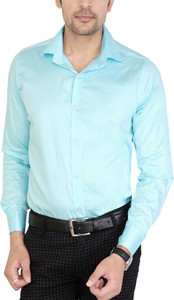 Jai Textiles Men's Solid Casual Spread Shirt