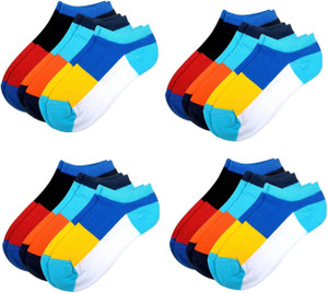 YJ FASHION Men Solid Peds/Footie/No-Show